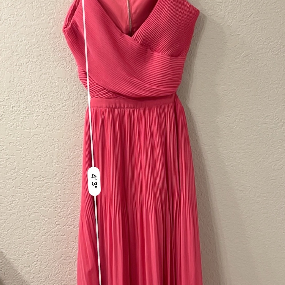 For the gram fuchsia‎ cut out pleated midi - Picture 4 of 6